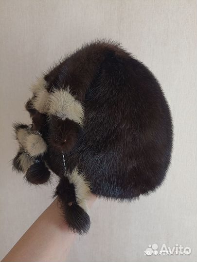 Шапка норковая женская