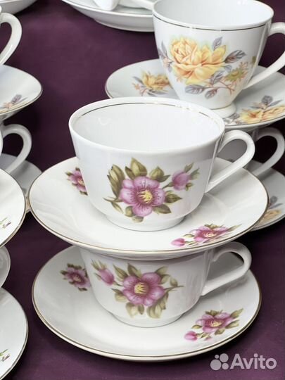 Чайный сервиз Kahla ГДР, старый Китай предметы