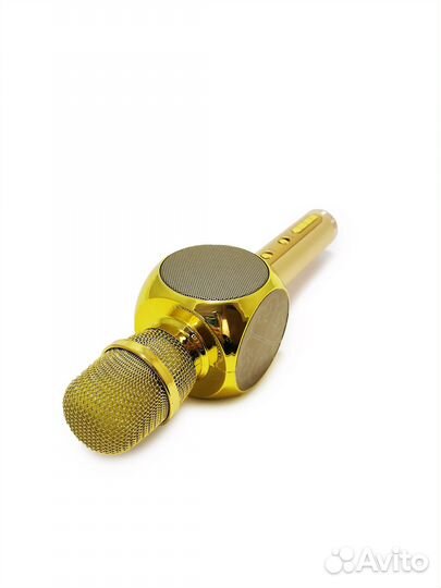 Красивый караоке-микрофон YS-63 gold.Новые,маг-н