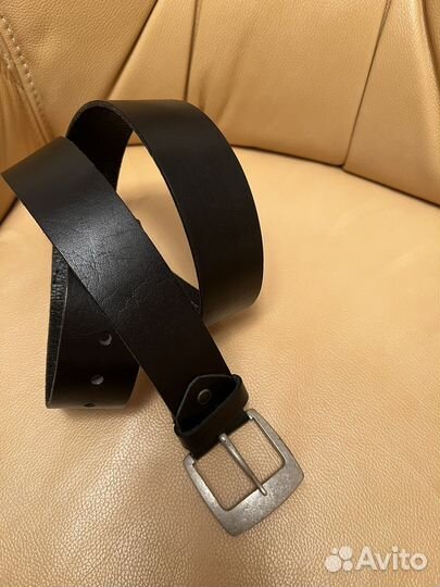 Ремень женский кожаный черный