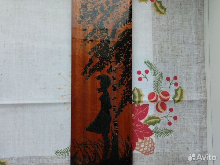 Деревянное панно настенное СССР, декор. Винтаж