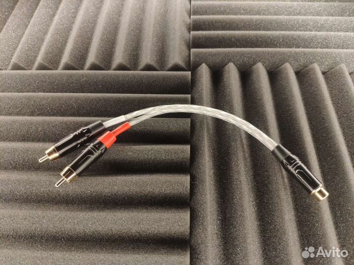 Гибкий переходник RCA на 2 RCA