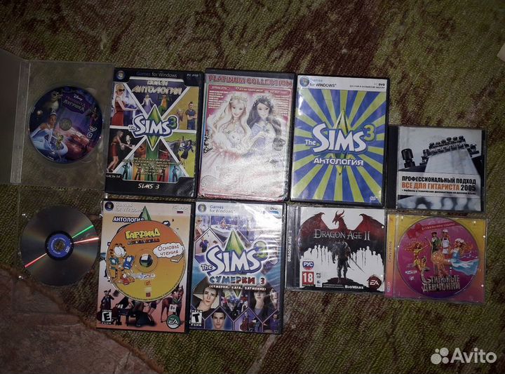 DVD и CD диски фильмы игры