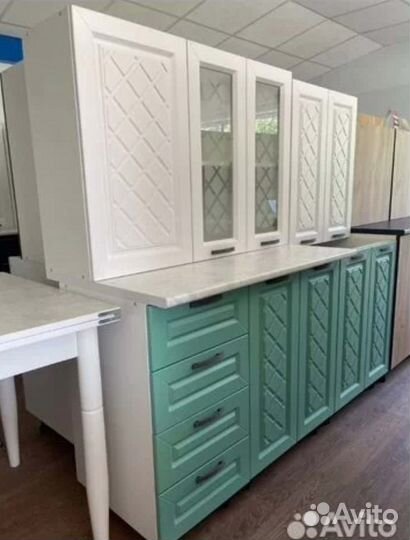 Кухонный гарнитур Агава Белая Мята 2,0метра