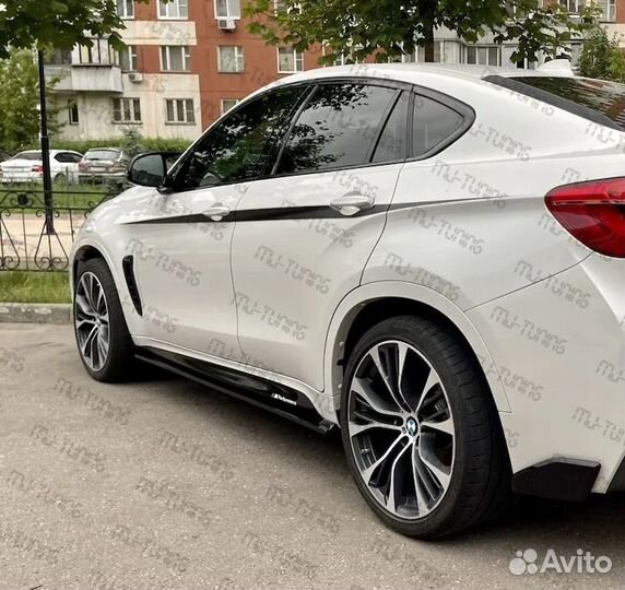 Накладки на пороги для BMW X6 F16/X5 F15