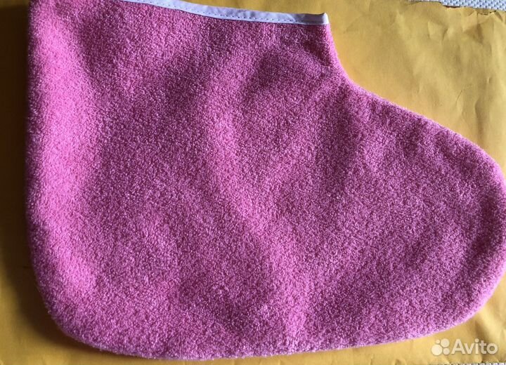 Махровые носочки для парафинотерапии