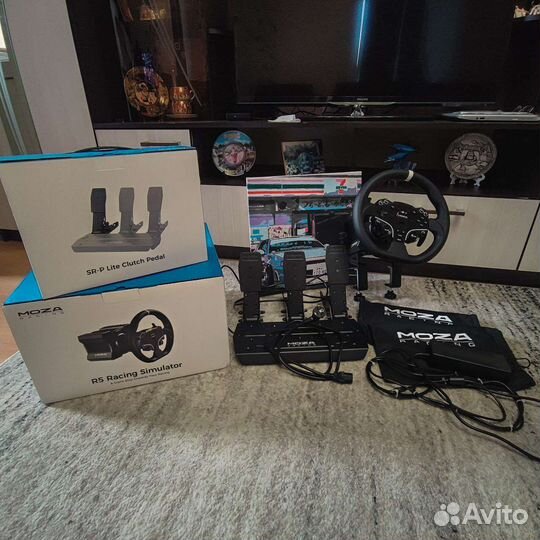 Bundle Moza R5 + педаль сцепления