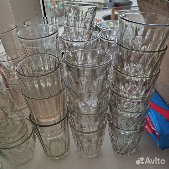 Стаканы, стопки граненые СССР