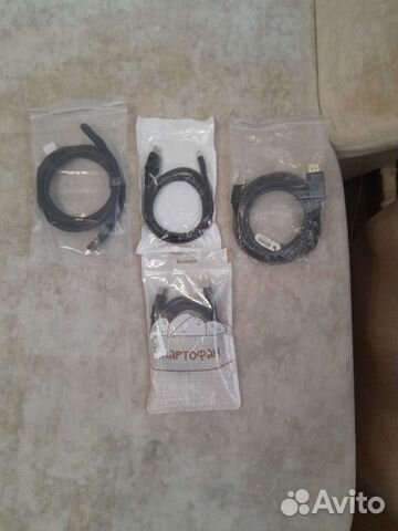 Кабеля есть в наличии 4 штуки разъёмы разные