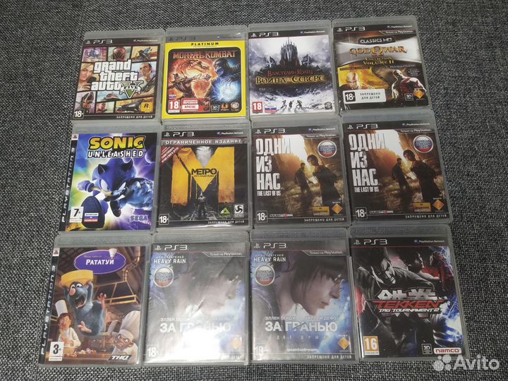 Диски с играми на sony playstation 3