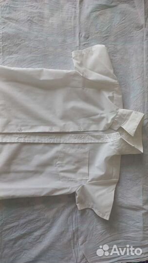 Рубашка белая с коротким рукавом