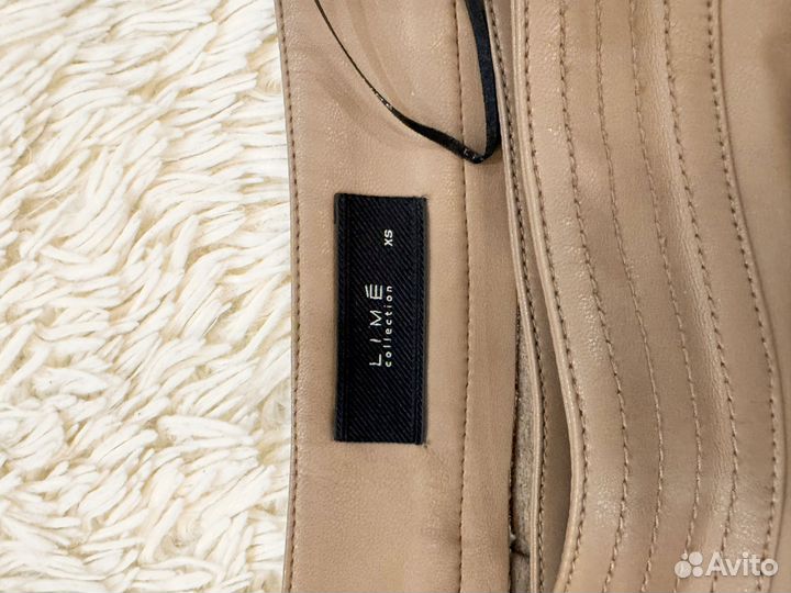 Юбка кожаная lime