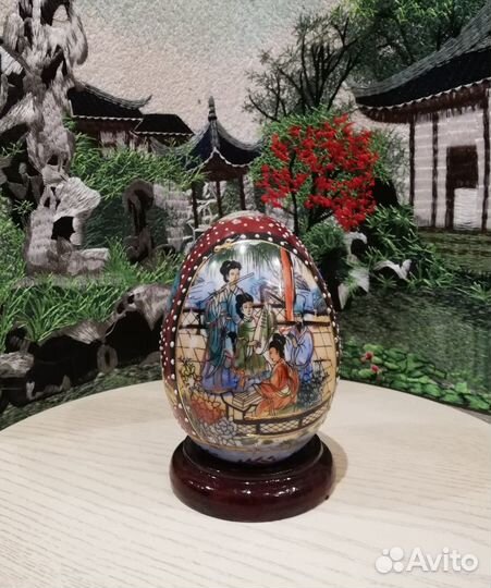 Антикварное Яйцо Мориаж Фарфор Satsuma