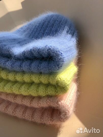 Шапка из ангоры (пух норки)