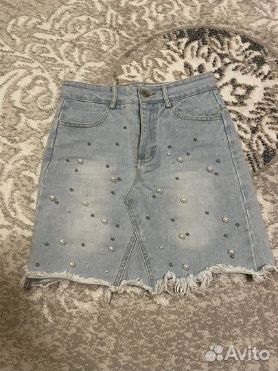Юбка джинсовая новая 42