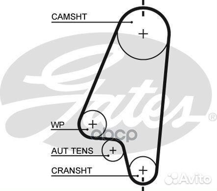 Комплект ремня грм Opel astra F (T92) 1.4 (F19