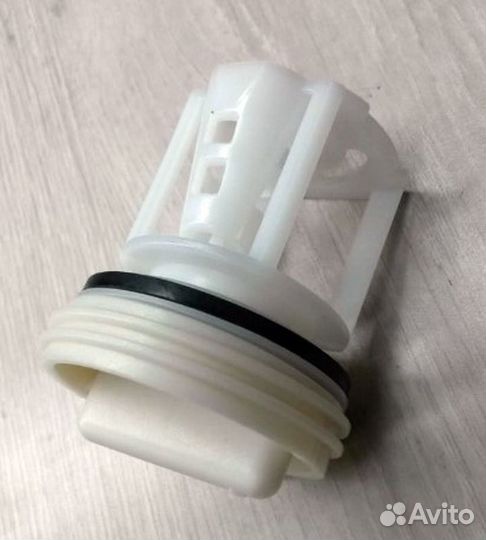 Заглушка-фильтр сливного насоса стиральной машины