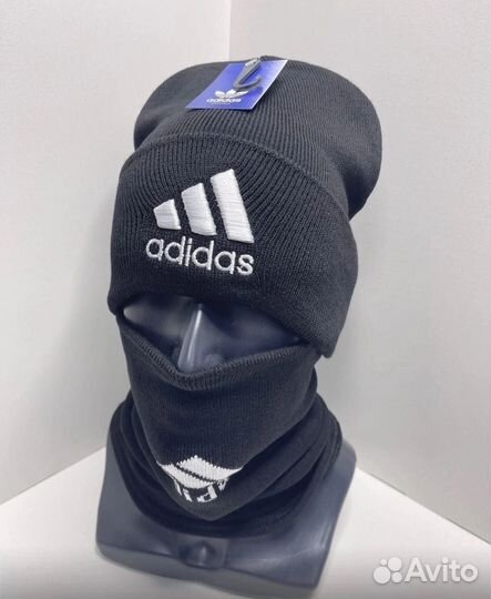 Шапка adidas+ шарф