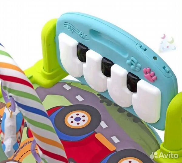 Развивающий коврик с пианино и bluetooth
