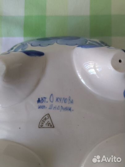 Конфетница гжель СССР