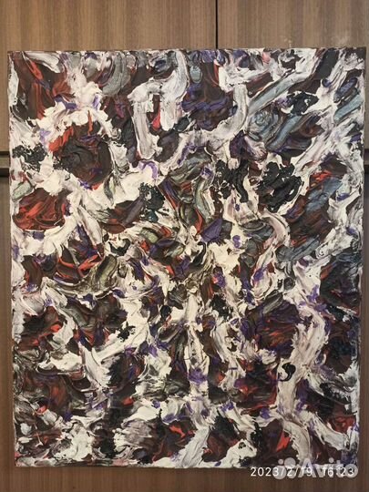 Абстрактная картина маслом на холсте для интерьера