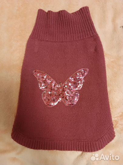 Вязанная кофточка для французского бульдога