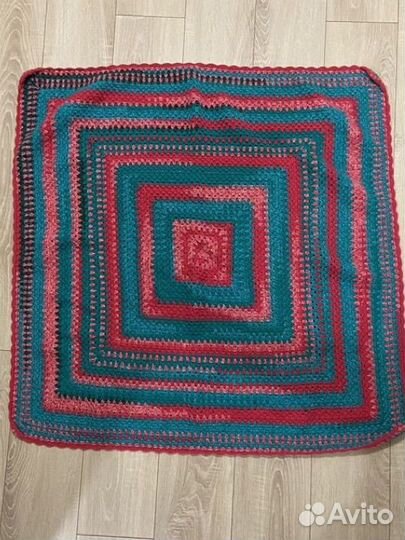 Плед ручной вязки