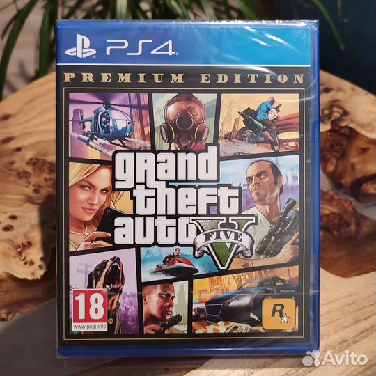 Новый диск GTA 5 (Grand Theft Auto V) для PS4