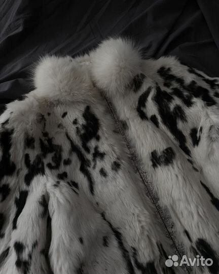 Винтажная шуба из кролика