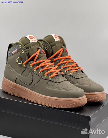 Кроссовки Nike Air Force 1 Duckboot (с мехом) (Арт.25103)