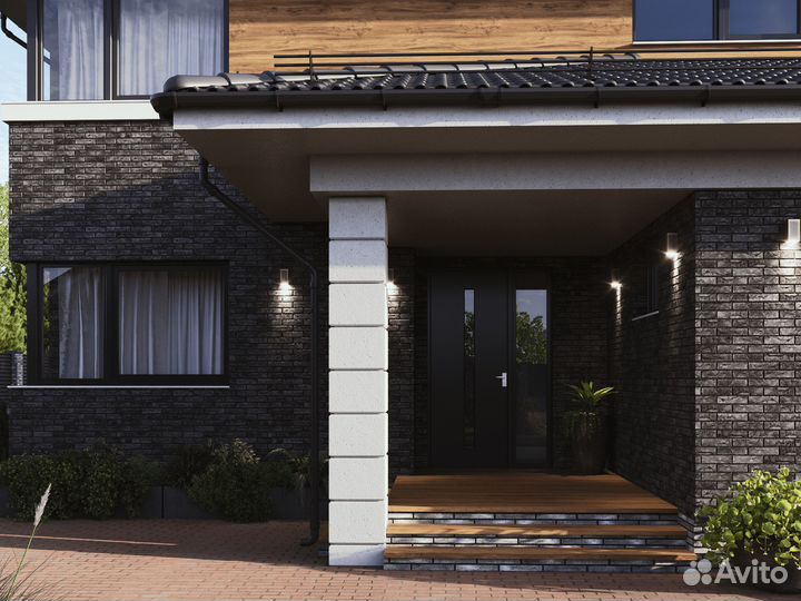 Фасадная плитка BrickWell Simple цвет Графит