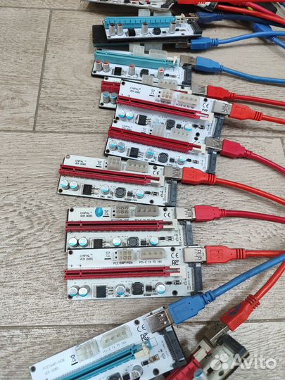 Райзер 008 Универсальный 6pin+molex+sata