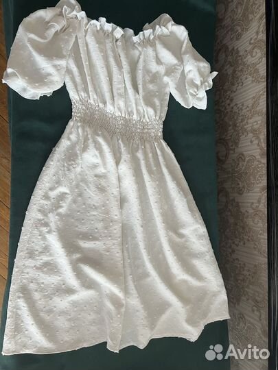 Платье летнее белое легкое для беременных 42-48