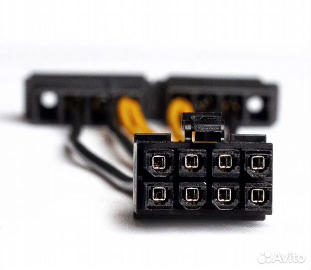 Орикс Кабель питания, 0.18 м, черный, желтый