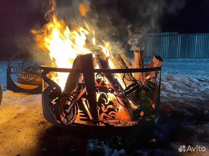 Костровая чаша Харлей - D 80 см, конусное дно
