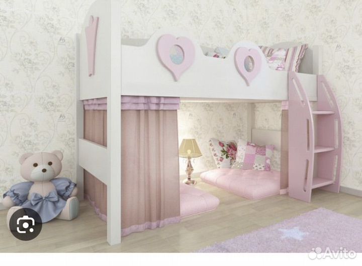 Кровать детская чердак «Принцесса«
