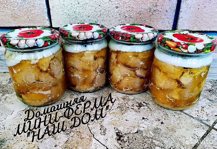 Домашняя тушёнка из молодого поросёночка