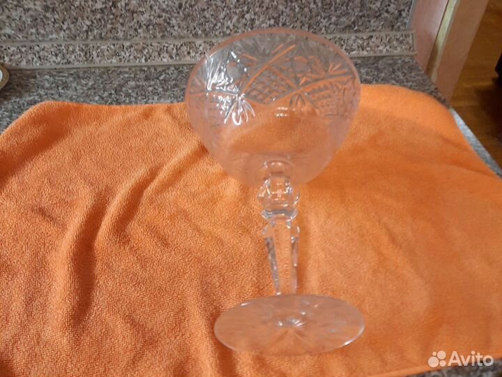 Ваза хрустальная на ножке СССР