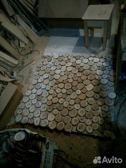 Спилы разных пород дерева