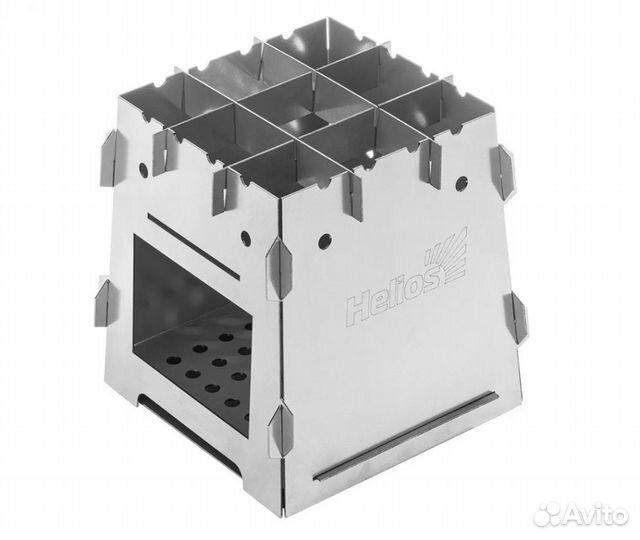 Печь щепочница складная походная Helios