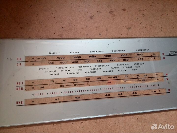 Радиола рекорд 301 передняя панель со шкалой