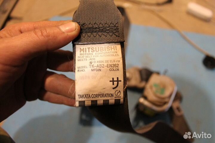 Ремни безопасности Mitsubishi Outlander CU 2002