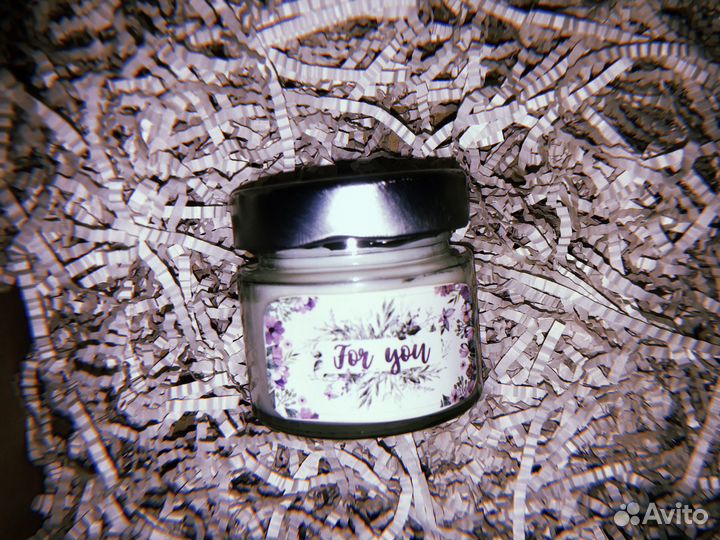 Подарочная соевая свеча 100мл