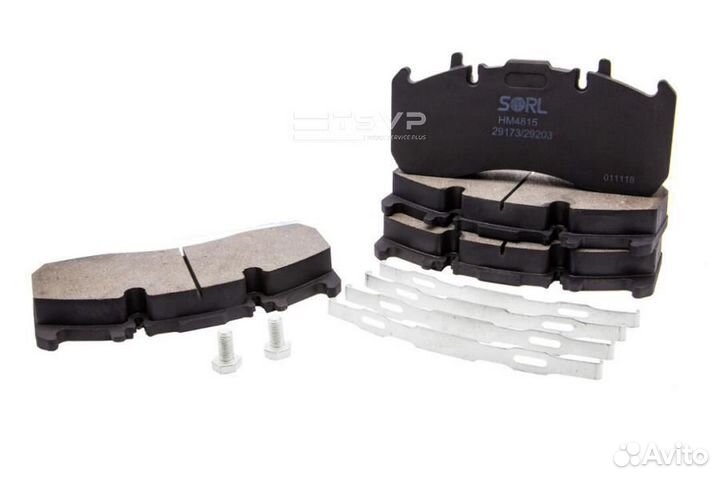 Sorl HM4815+AK008 29173 Колодки тормозные дисковые renault, volvo