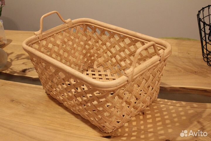 Корзинки IKEA (металлические и плетёная)