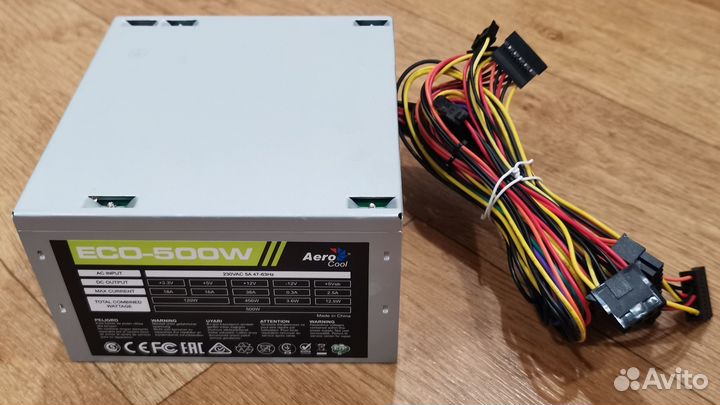 Блок питания Aerocool Eco-500W
