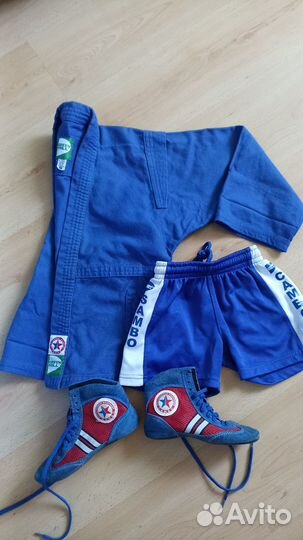 Кимоно и обувь для самбо детское