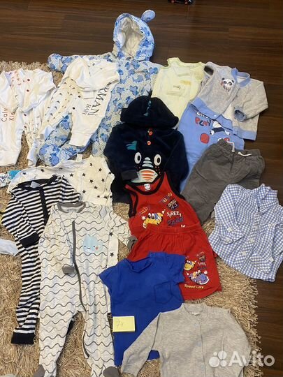 Вещи пакетом на мальчика 56 62 68 74