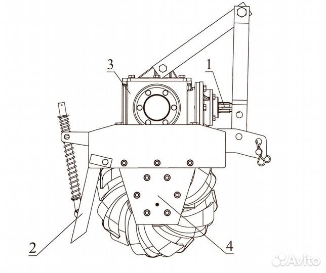 Почвофреза СКАУТ 1GQN-140, 2023