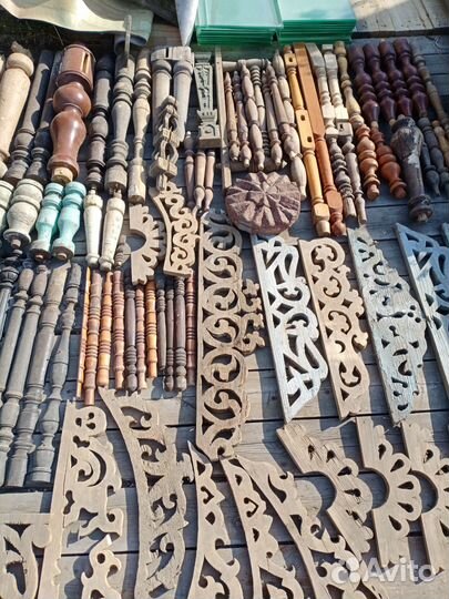 Старинная резьба, балясины